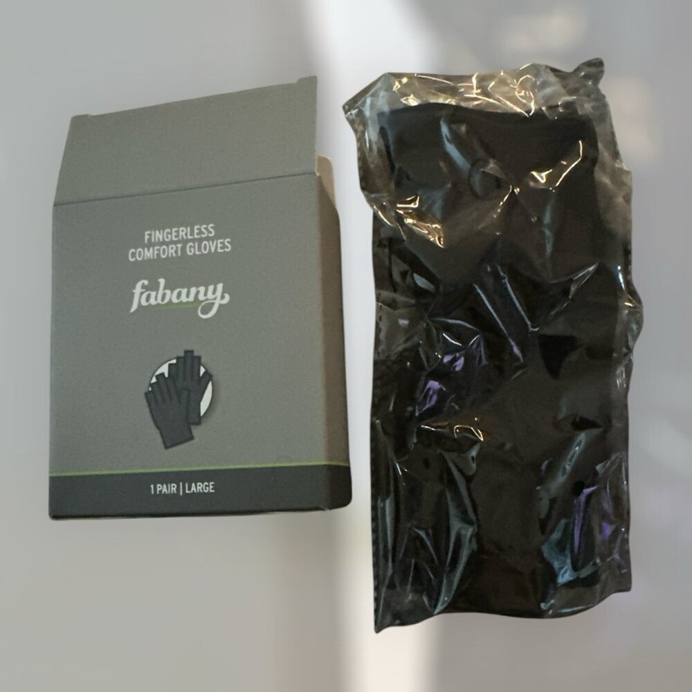 Fabany Fingerless Comfort Gloves Size Large New In Box